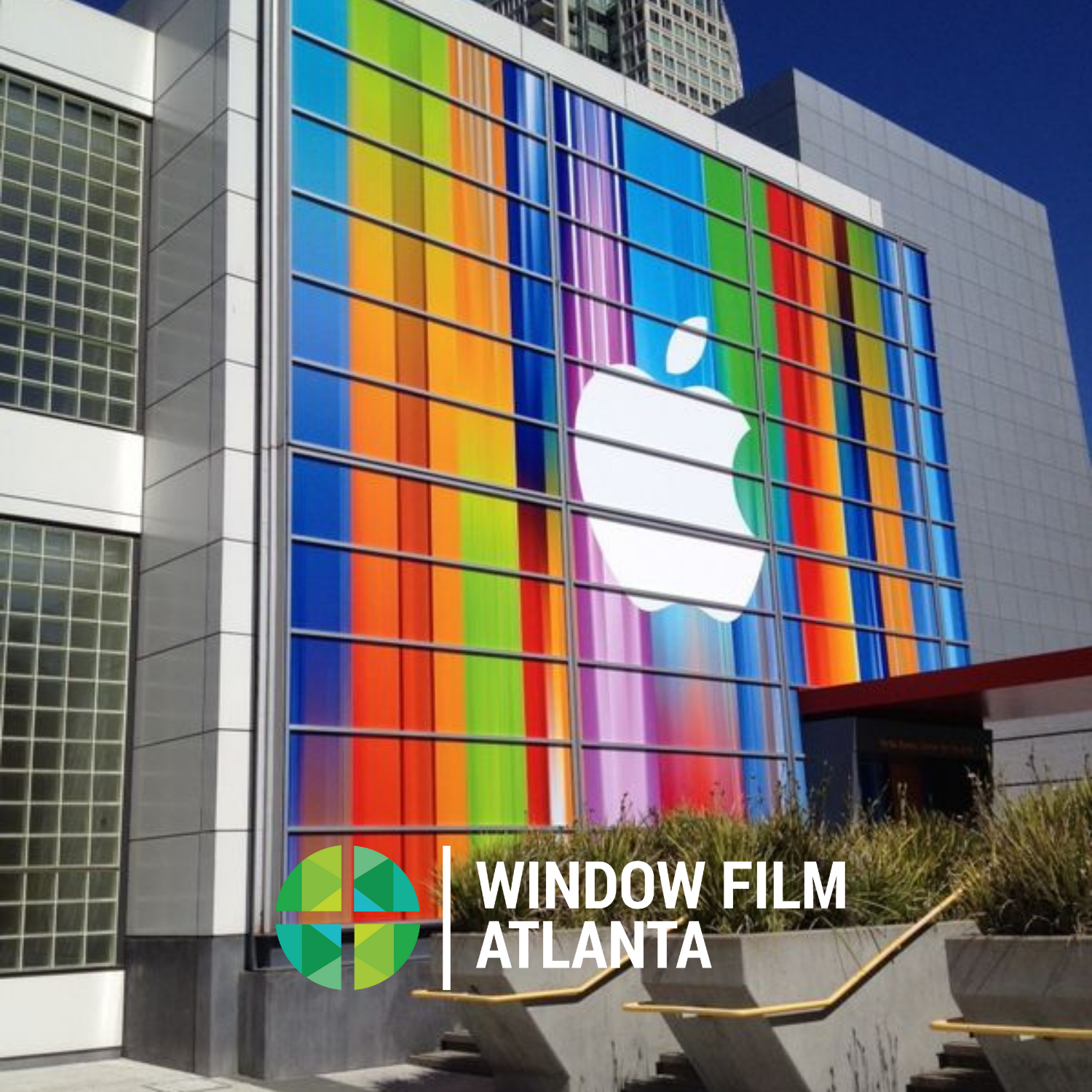 exterior building wrap window film atlanta