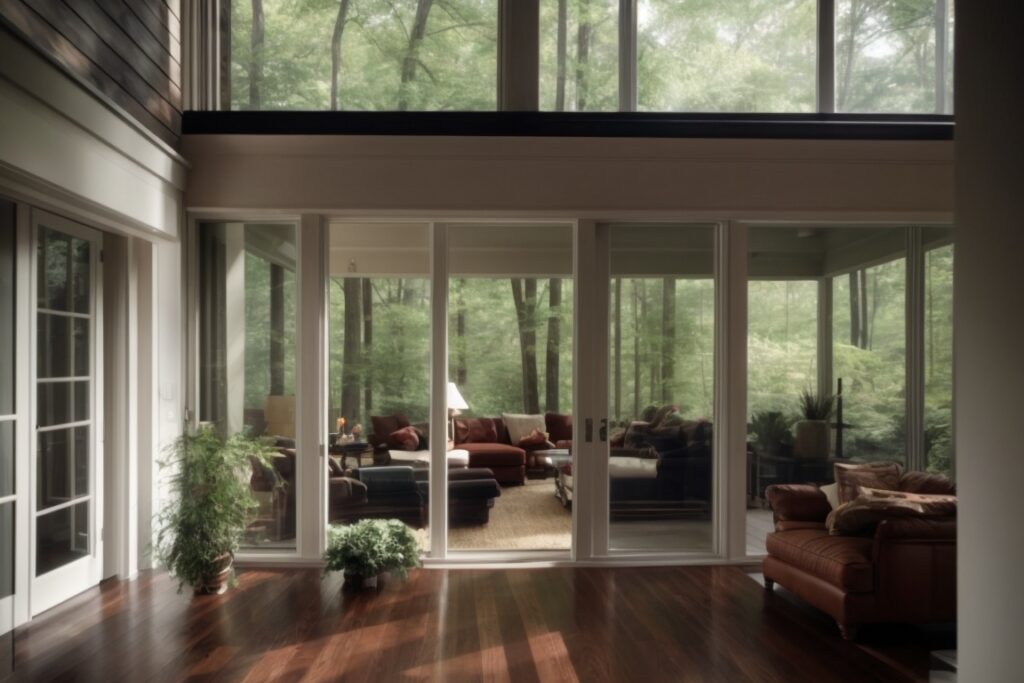 Atlanta home with opaque window film, indoor comfort scene